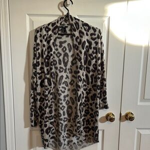 H&M Leopard Print Knit Cardigan